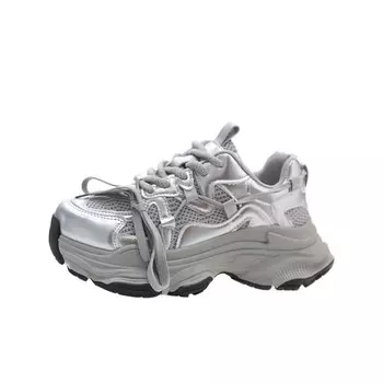 Кроссовки MXGM Chunky Sneakers Women's Low-Top, серебряный