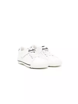 Кроссовки на липучках с вышивкой Miki House, белый