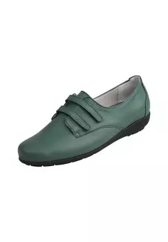 Кроссовки на липучке Frieda из гибкой кожи оленя Natural Feet, зеленый