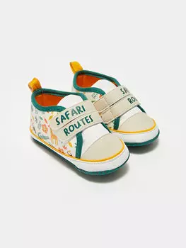 Кроссовки на липучке с принтом для маленьких мальчиков LCW STEPS