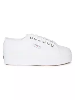 Кроссовки на парусиновой платформе Alaa x Superga Alaa, белый