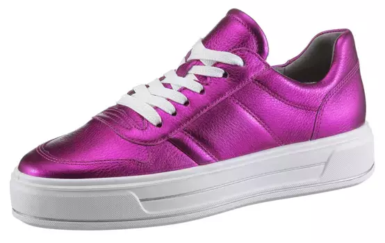 Кроссовки на платформе Ara "CANBERRA", комфортная ширина H (очень широкая), повседневная обувь, полуботинки, туфли на шнуровке, розовый