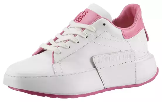 Кроссовки на платформе AS98 "Hilfi", с нашивкой-логотипом A.S.98, повседневная обувь, полуботинки, туфли на шнуровке, розовый