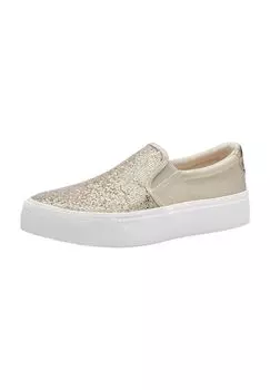 Кроссовки на платформе, блестящие, женские Tamaris, цвет Gold Glam