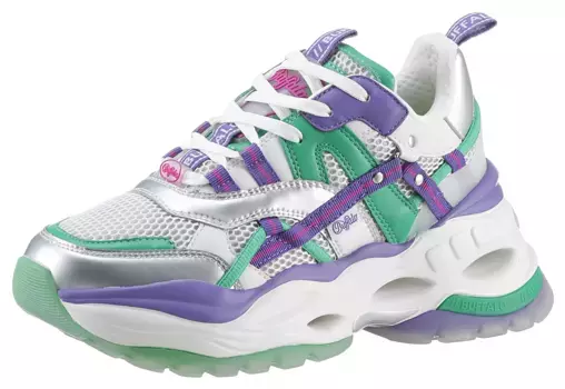 Кроссовки на платформе Buffalo "TRIPLET HOLLOW", со стелькой MemoryFoam, повседневная обувь, полуботинки, туфли на шнуровке, фиолетовый