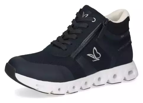 Кроссовки на платформе Caprice, повседневная обувь, полуботинки, туфли на шнуровке, удобная обувь, удобная ширина, синий