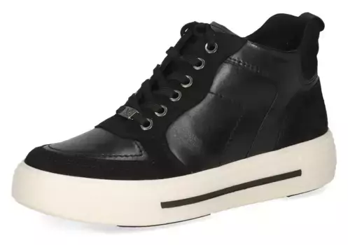 Кроссовки на платформе Caprice, повседневная обувь, полуботинки, туфли на шнуровке удобной ширины, черный