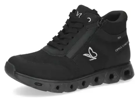 Кроссовки на платформе Caprice, повседневная обувь, полуботинки, туфли на шнуровке, удобная обувь, удобная ширина, черный