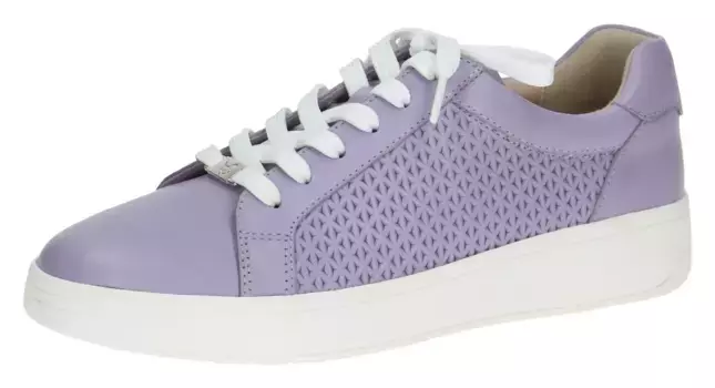 Кроссовки на платформе Caprice, с перфорацией сбоку, повседневная обувь, полуботинки, туфли на шнуровке, фиолетовый