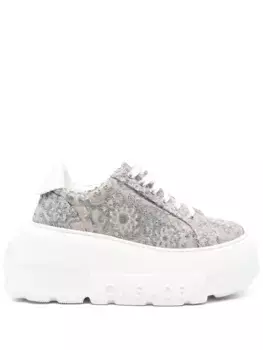 Кроссовки на платформе Casadei, нейтральный