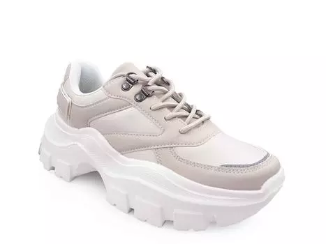 Кроссовки на платформе Damian BERNESS, серо-коричневый