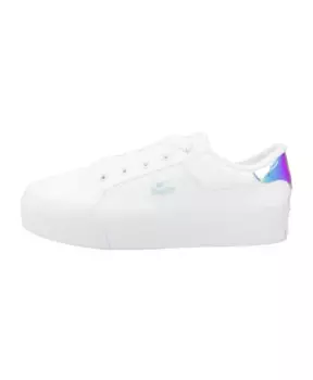 Кроссовки на платформе для следящих за модой женщин. Lacoste, белый