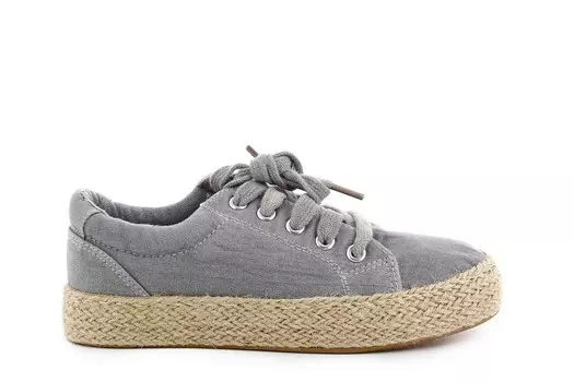 Кроссовки на платформе из парусины Little Camila'S, серый