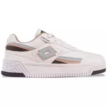 Кроссовки на платформе Lotto с двухслойным логотипом, белый