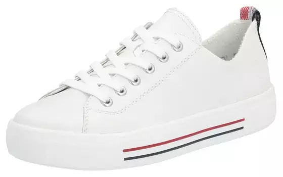 Кроссовки на платформе Remonte, со съемной стелькой, повседневная обувь, полуботинки, туфли на шнуровке, белый