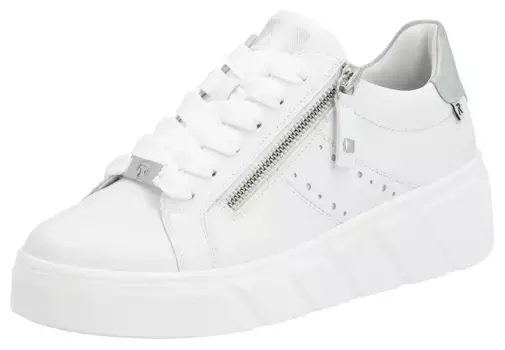 Кроссовки на платформе Rieker EVOLUTION, съемная мягкая стелька, повседневная обувь, полуботинки, туфли на шнуровке, белый