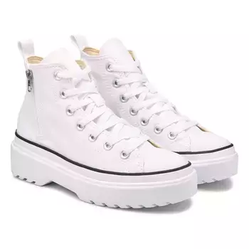 Кроссовки на платформе с выступом и высокой посадкой для больших детей Converse, белый