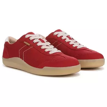 Кроссовки на шнурках Be true Dr. Scholl'S, red fabric