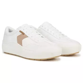 Кроссовки на шнурках Dr. Scholl'S Time off win, white sand faux leather