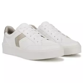 Кроссовки на шнурках Madison lace от Dr. Scholl'S, white/gold faux leather