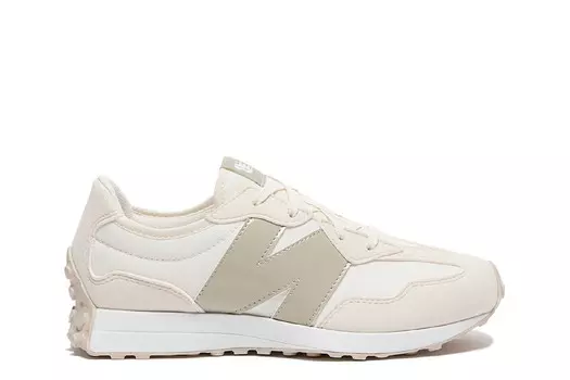 Кроссовки на шнуровке 327 New Balance, бежевый