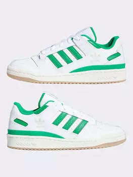 Кроссовки на шнуровке adidas, цвет wei/grn