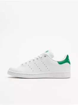 Кроссовки на шнуровке adidas, цвет white/white/green