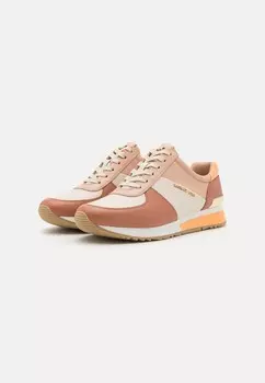 Кроссовки на шнуровке ALLIE TRAINER MICHAEL Michael Kors, бежевый