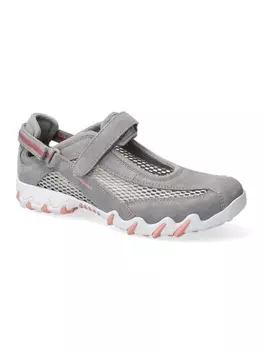 Кроссовки на шнуровке Allrounder Halbschuh Niro Velourleder / Mesh, цвет Alloy/Cool Grey