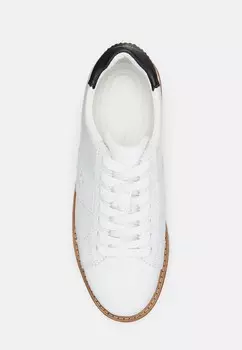 Кроссовки на шнуровке AMELIA LEATHER PLATFORM SNEAKER Ralph Lauren, белый