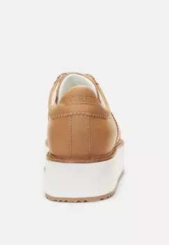 Кроссовки на шнуровке AMELIA NAPPA LEATHER PLATFORM SNEAKER Ralph Lauren, цвет Buff