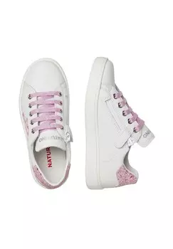 Кроссовки на шнуровке BEBYT ZIP Naturino, белый