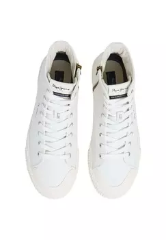 Кроссовки на шнуровке BEN MOON M Pepe Jeans, кремовый