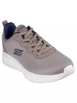 Кроссовки на шнуровке BOBS B FLEX Skechers, серо-коричневый