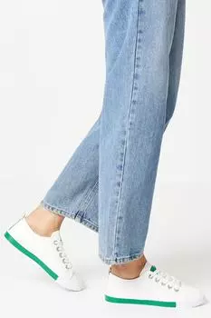 Кроссовки на шнуровке Bonita Diamante с люверсами Oasis, зеленый