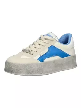 Кроссовки на шнуровке Buffalo, белый/синий