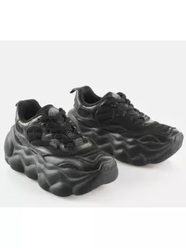 Кроссовки на шнуровке Buffalo, черный