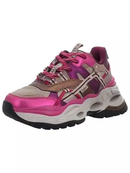 Кроссовки на шнуровке Buffalo, розовый