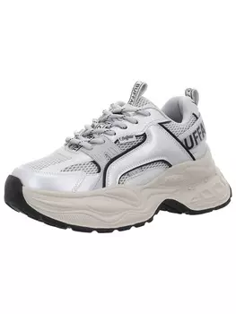 Кроссовки на шнуровке Buffalo, серебряный