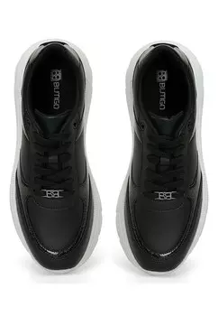 Кроссовки на шнуровке Butigo, черный