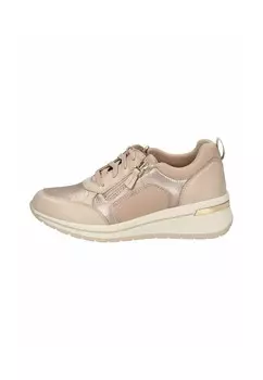 Кроссовки на шнуровке Caprice, бежевый