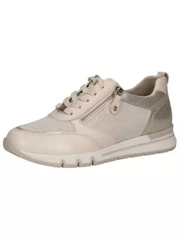 Кроссовки на шнуровке Caprice, цвет cream/gold