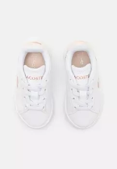 Кроссовки на шнуровке CARNABY SET INFANT COURT ELASTIC LACES UNISEX Lacoste, белый