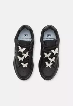 Кроссовки на шнуровке CHIARA FERRAGNI, черный