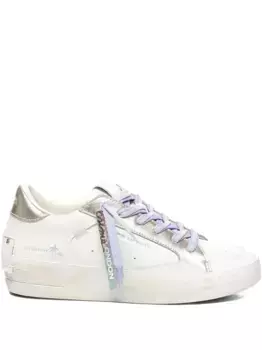 Кроссовки на шнуровке Crime London, белый