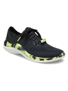 Кроссовки на шнуровке Crocs, цвет schwarz/gelb