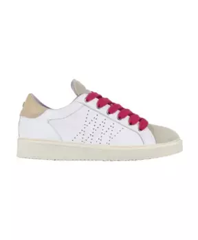 Кроссовки на шнуровке цвета фуксии Panchic, белый