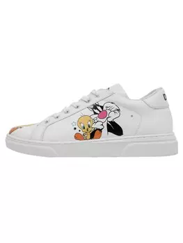 Кроссовки на шнуровке Dogo Ace Sneakers - Best of Tweety and Sylvester, белый