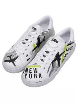 Кроссовки на шнуровке Dogo, белый