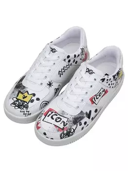 Кроссовки на шнуровке Dogo, белый